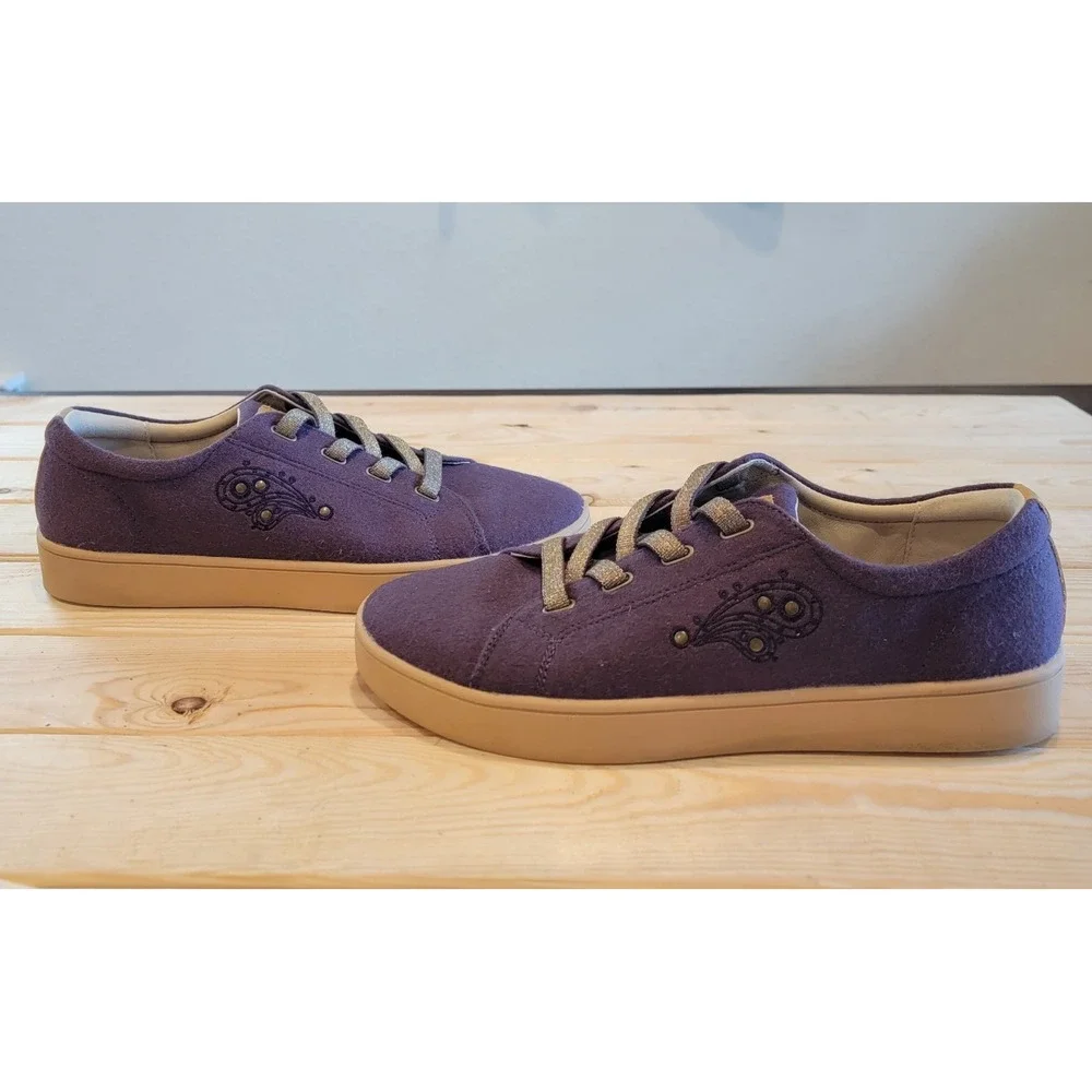 REVITALIGN Malibu Sparkle Sneakers Vintage Violet Purple 12 B Ortho Comfort Shoe
